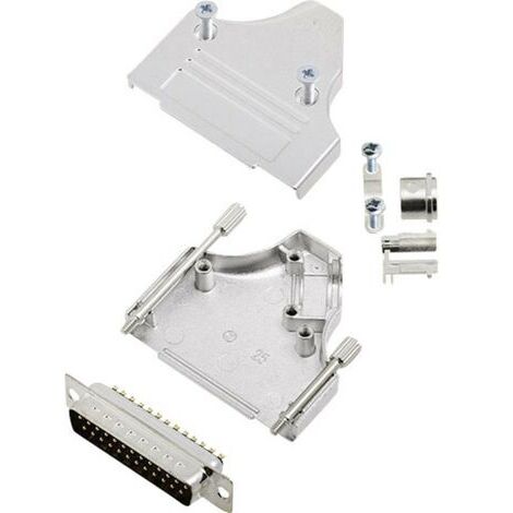 Kit embase SUB-D mâle Nombre de pôles: 25 encitech MHDM35-25-DBP-K 6355-0007-03 180 ° fût à souder 1 set S764841