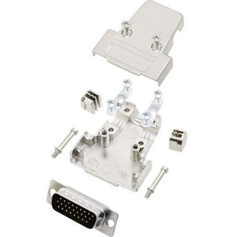 Kit embase SUB-D mâle Nombre de pôles: 26 encitech TRI-M-15-HDP26-K 6355-0058-02 180 ° fût à souder