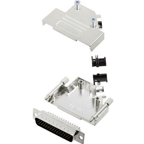 Kit embase SUB-D mâle Nombre de pôles: 44 encitech D45ZK25-HDP44-K 6355-0013-03 45 ° fût à souder 1 set
