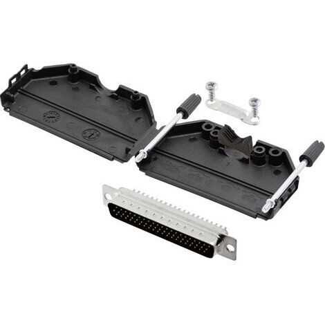 Kit embase SUB-D mâle Nombre de pôles: 62 encitech DPPK37-BK-HDP62-K 6355-0011-04 180 ° fût à souder