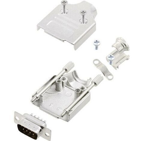 Kit embase SUB-D mâle Nombre de pôles: 9 encitech MHDM-09-DMP-K 6355-0006-01 180 ° fût à souder 1 set S764341