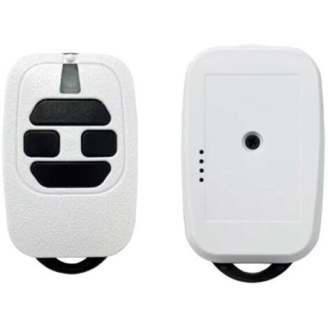 Kit émetteur portable pour porte de garage (2 pièces) - 433,92 MHz - Compatible avec DEA GTI2/4, GT2/4, Mio TR2/4, Mio TR2N/4N - 4 boutons
