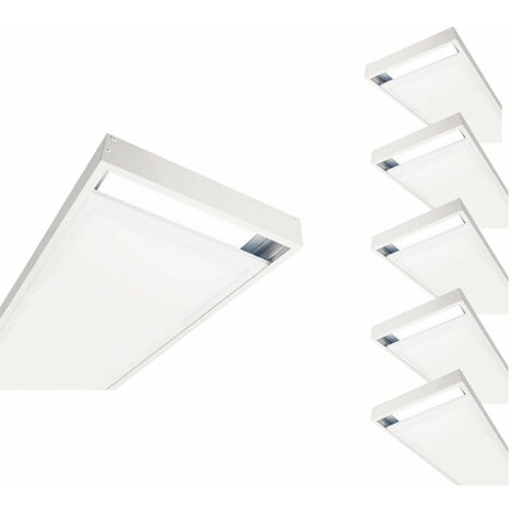 Kit en Saillie BLANC pour Panneau LED 120x30 Slim (Pack de 5) - Blanc - SILUMEN