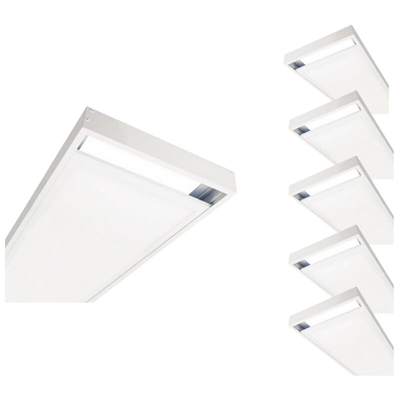 Kit Saillie blanc pour Panneau led 120x30 Slim (Pack de 6) Silamp