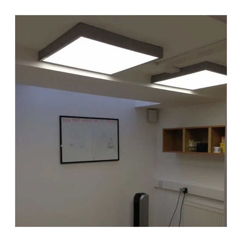 Silumen - Kit en Saillie noir pour Panneau led 60x60 Slim