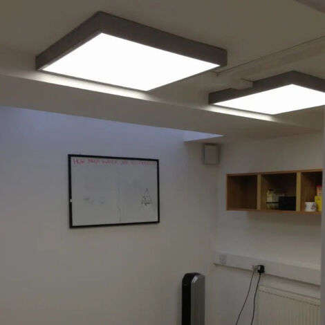 Kit en Saillie NOIR pour Panneau LED 60x60 Slim - SILUMEN