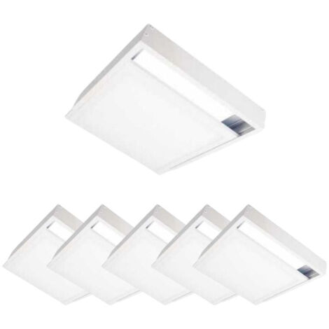 Kit en Saillie pour Dalle LED Slim 60x60 - Pack de 6 / Blanc - SILUMEN
