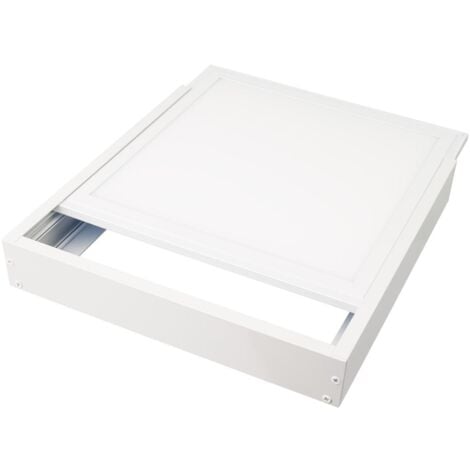 LEDKIA Kit en Saillie pour Panneau 60x60 cm avec vis Blanc