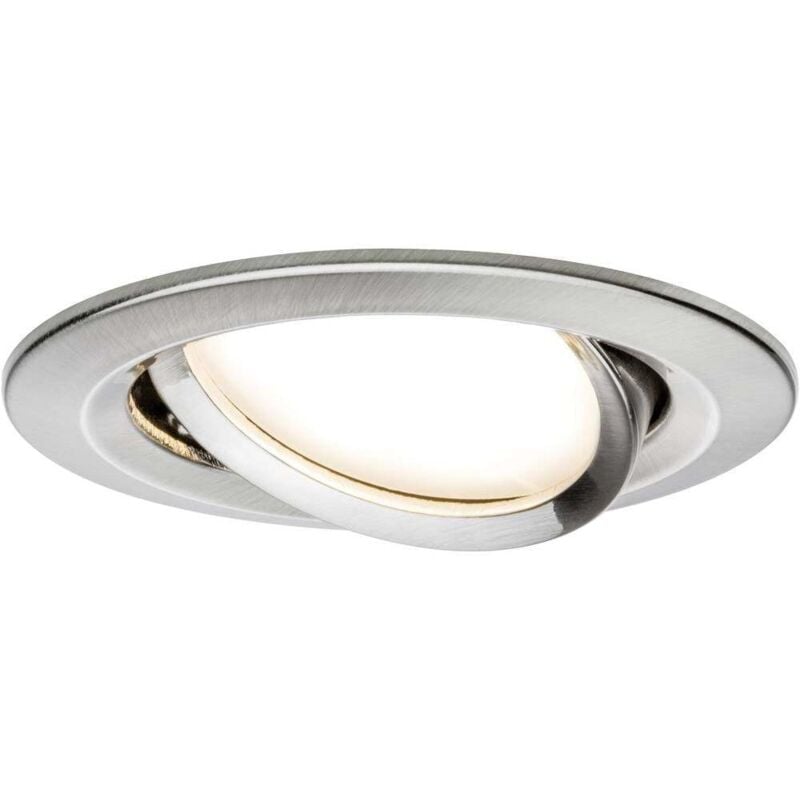 Paulmann - Luminaire à led encastrable led intégrée Coin Slim 93877 n/a 6 w fer (brossé)