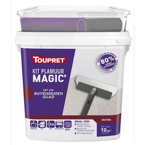 Kit Enduit Lisseur Toupret Magic' Extérieur 12kg