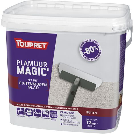 Kit Enduit Lisseur Toupret Magic' Murs Dégradés 12kg