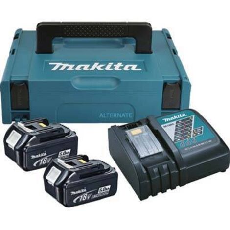 Kit Energia Litio 197624-2 Makita Volt 18X2 Ah 5,0 + Caricabatteria - 1 Pz