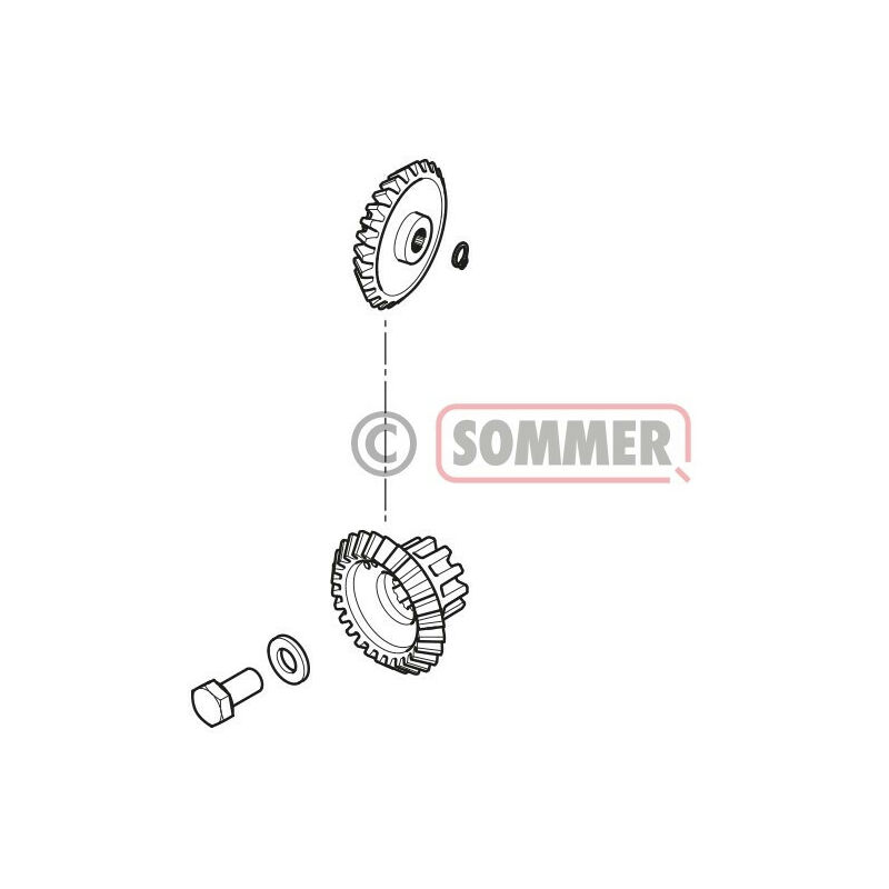 Kit Engrenage Conique Pour Motorisation Twist 350 aperto Sommer