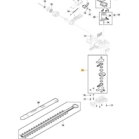 KIT ENGRENAGES MH 900 LI 48 ORIGINE STIGA - 118811361/0