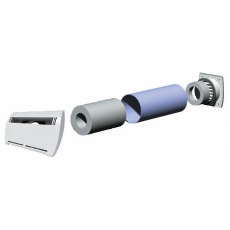 Kit entrée d'air acoustique autoréglable SC 125 R30 - 30 m3 /h - 30dB - Blanc