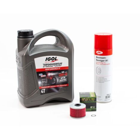 Kit Entretien Vidange Standard pour KAWASAKI KLX 250 S de 2009 à 2017 - IGOL PROPULS PERFORMANCE 10W40 4L