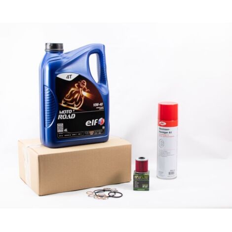 Kit Entretien Vidange Standard pour KAWASAKI KX 250 de 2004 à 2024 - ELF MOTO 4 ROAD 10w40 4L