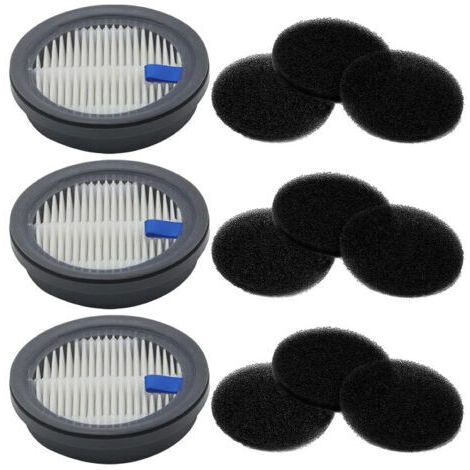 Kit éponge de filtres pour aspirateurs sans fil Afoddon A200PRO/A200 ORFELD B08/C10A/C10G, 3 filtres HEPA, 9 filtres éponge