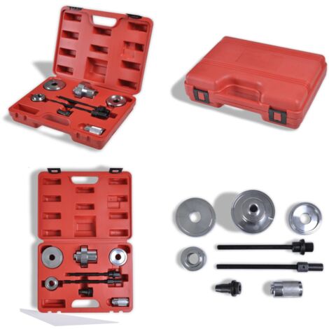 Kit Estrattore Boccola Asse Anteriore VAG VW Polo 9N Fox Audi - Cuscinetti silenziosi - Staffa