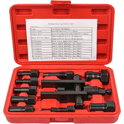 Kit estrattore cuscinetti 10 pezzi, kit rimozione cuscinetto ruota, kit attrezzi moto, estrattore cuscinetti, strumento rimozione cuscinetti, estrattore cuscinetti ciechi