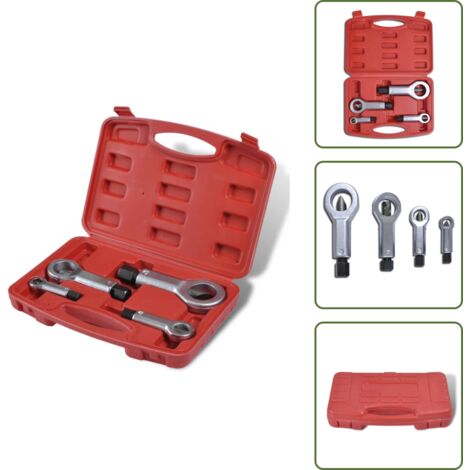Kit estrattori dado 9mm-27mm 4 pz Rimozione dado arrotondato - Rimozione dado