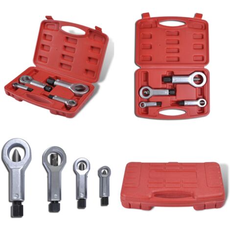 Kit estrattori dado 9mm-27mm 4 pz Rimozione dado arrotondato - Rimozione dado - Dado arrotondato