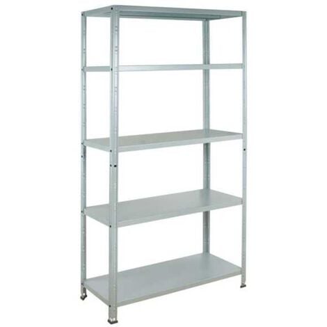Kit étagère 100X40 h 186 Grima galvanisé à emboîtement