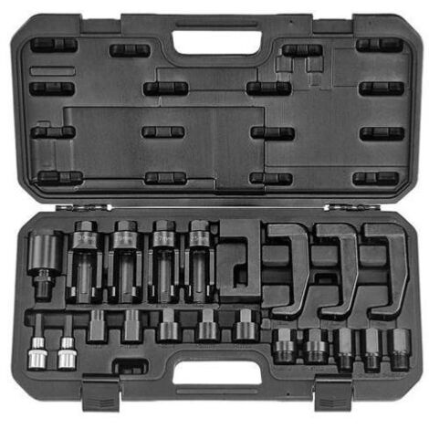Kit extracteur universel pour injecteur diesel – Coffret avec adaptateurs M16/M17/M20/M25 – Compatible Mercedes, BMW, VW, PSA, Ford, Toyota – Force