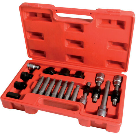 Autobest – Kit extracteurs pour poulies débrayables d'alternateur – 18 pièces en acier chrome-vanadium – Compatible BOSCH, VALEO, RENAULT, FIAT