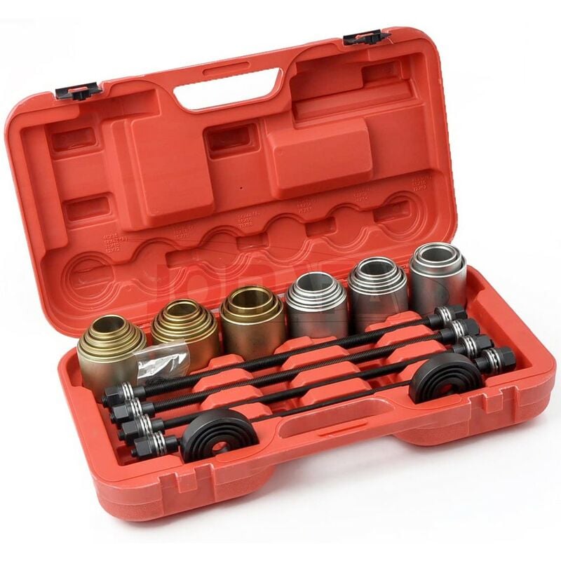 

Kit extractor e instalador de rodamientos y silentblocks multimarca , 26 piezas