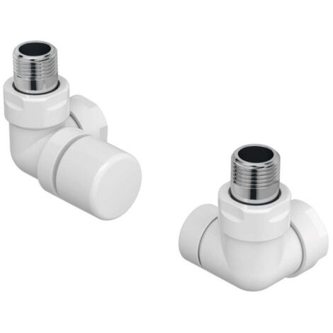 Kit F robinetterie manuelle thermostatisable équerre d'angle gauche pour sèche-serviettes - ACOVA 991511