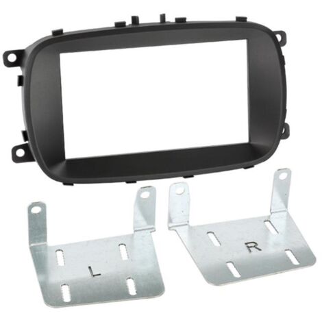 Kit Facade autoradio 2DIN compatible avec Fiat 500 X ap15 Noir