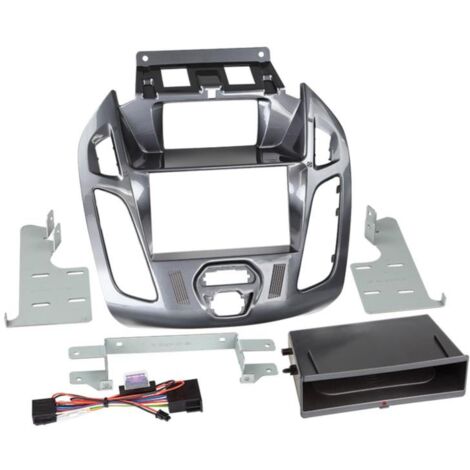 Kit Facade autoradio 2DIN compatible avec Ford Transit Connect ap13 Avec afficheur - Vide poche Induction Qi Nebula