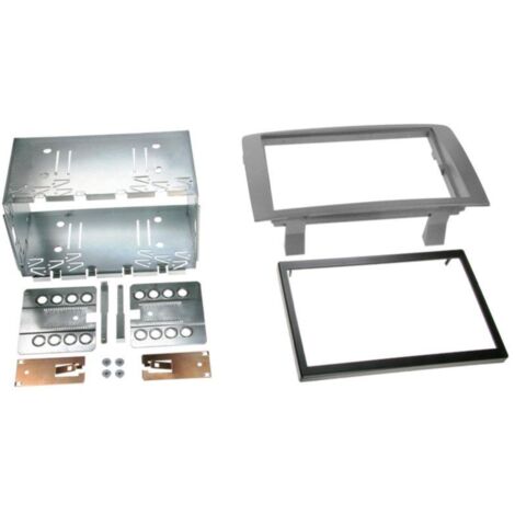 Kit Facade autoradio 2DIN compatible avec Kia Lancia Musa ap14 Anthracite beige