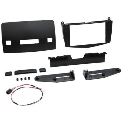 Kit Facade autoradio 2DIN compatible avec Mercedes classe C 07-11 Noir