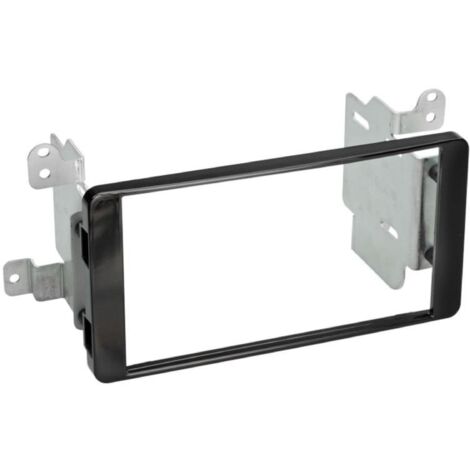 Kit Facade autoradio 2DIN compatible avec Mitsubishi Outlander ap12 Noir brillant