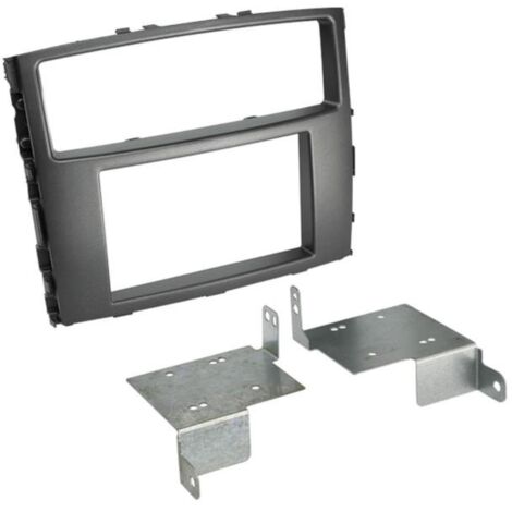 Kit Facade autoradio 2DIN compatible avec Mitsubishi Pajero ap06 Noir