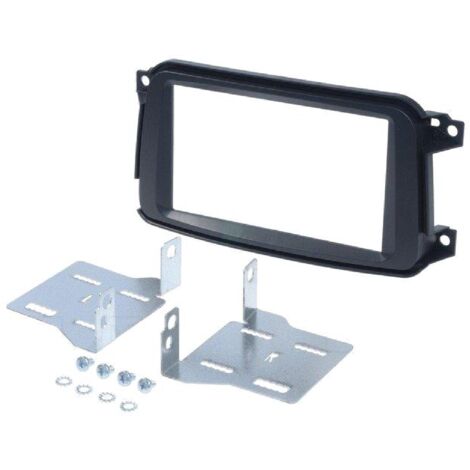 Kit Facade Autoradio compatible avec Smart Fortwo Noir