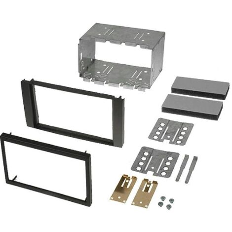 Kit Facade Autoradio FA153F compatible avec Ford Fiesta Focus C-Max S-Max Kuga Mondeo Galaxy - Anthracite - 2DIN