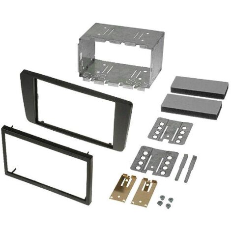 Kit Facade autoradio FA162D compatible avec Skoda Octavia 2 Yeti - 2DIN noir
