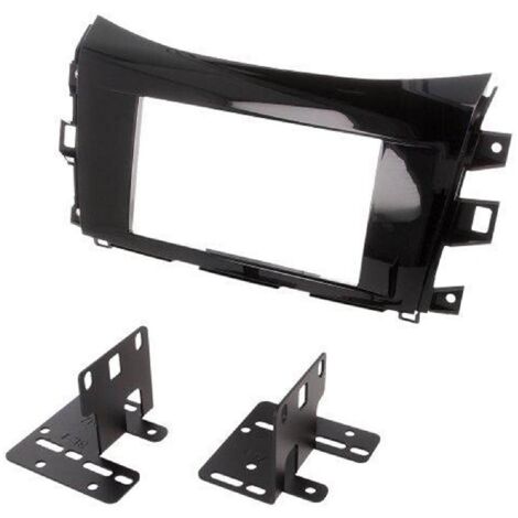 Kit Facade Autoradio FA507A compatible avec Nissan Navara NP300 ap15 - Noir brillant