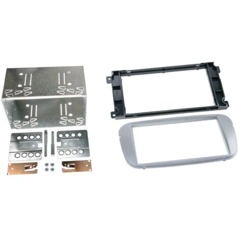 Kit Facade Autoradio KA213E compatible avec Ford Focus Galaxy Mondeo S-Max ap07 - Argent