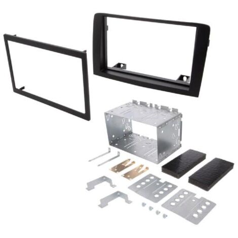Kit Facade Autoradio KA215F Compatible avec Fiat Idea Lancia Musa 04-12 - noir