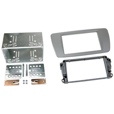 Kit Facade Autoradio KA255FD compatible avec Seat Ibiza 08-15 - Gris Dublin 2Din