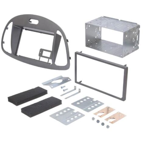 Kit Facade Autoradio KA299B Compatible avec Hyundai i10 ap11 - argent