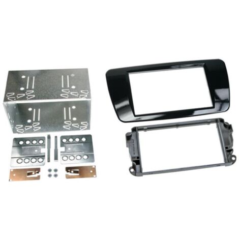 Kit Facade Autoradio KA942 compatible avec Seat Ibiza ap08 - Noir brillant