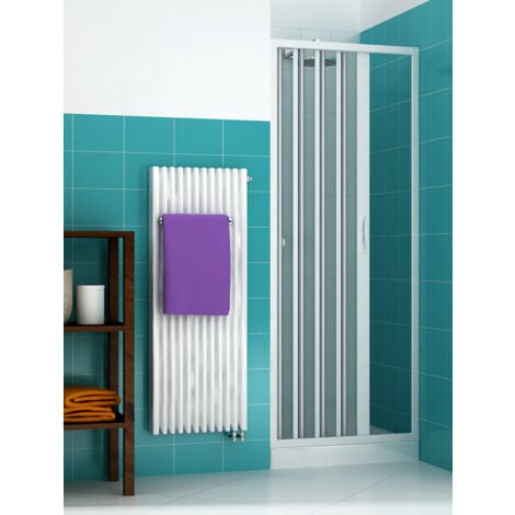 Kit Fai da Te Box Doccia in PVC a Soffietto 1 Lato Apertura Laterale Simply 90 x h185 cm