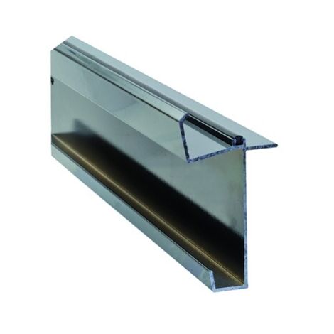 Kit faîtage inférieur pour couverture en polycarbonate L 4 m - Coloris - Gris anthracite RAL 7016, Longueur - 4 m