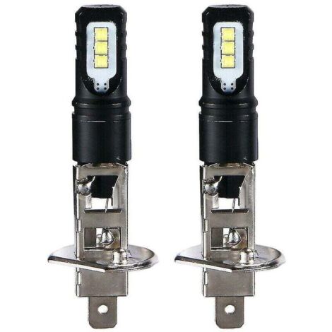 Kit fari a LED DRL 2x H1 6000k super luminosi bianchi 6000lm con abbaglianti