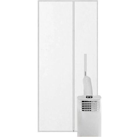 Kit Fenêtre Climatiseur Mobile, Joint Étanche Climatiseur Portable Fenêtre - Support Réglable Tuyau Pour Porte Coulissante Panneau Sol Maison Chambre Pièce